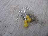 Yellow Beaded Earrings