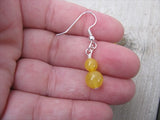 Yellow Beaded Earrings