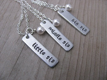 big sister necklace big sister little sister middle sister
