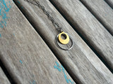 Gold and Silver Stainless Steel Necklace: Unique Pendant Jewelry