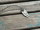 Black and Silver Stainless Steel Statement Necklace: Unique Pendant Jewelry