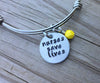 Hand-Stamped Nurse Bangle Bracelet: "Nurses Save Lives"