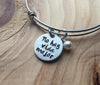 Quote Bracelet- Hand-Stamped Bracelet- "No hay vida mejor" with an accent bead of your choice