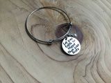 Quote Bracelet- "Let your faith be bigger than your fears" with an accent bead of your choice