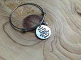 Quote Bracelet- "Nana is my name spoiling is my game" with an accent bead of your choice