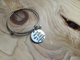 Quote Bracelet- "enjoy the gift of this ordinary day" with an accent bead of your choice