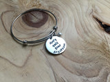 Quote Bracelet- "don't quit your daydream" with an accent bead of your choice