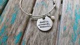 Quote Bracelet- "decide. commit. succeed." with an accent bead of your choice