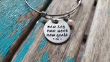 Quote Bracelet- "new day new week new goals" with an accent bead of your choice
