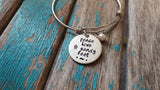Quote Bracelet- "peace love & sandy feet" with an accent bead of your choice