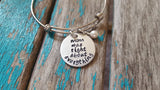 Quote Bracelet- "mom was right about everything" with an accent bead of your choice