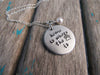 Quote Necklace- "home is where the (dog paw) is" with an accent bead of your choice
