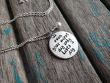 Quote Necklace- "even your worst day only lasts a day" with an accent bead of your choice