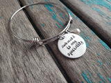 Quote Bracelet- "awkward is my specialty" with an accent bead of your choice