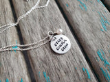Quote Necklace- Hand-Stamped Necklace "crazy cousin crew" with an accent bead in your choice of colors