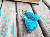 Fringe Earrings- Turquoise Fringe Earrings