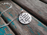 Inspiration Necklace- "I found my sister & gained a sister" with an accent bead of your choice