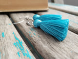 Fringe Earrings- Turquoise Fringe Earrings