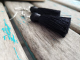 Fringe Earrings- Black Fringe Earrings