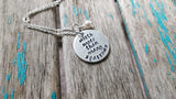 Quote Necklace- "worth more than many sparrows" with an accent bead of your choice