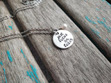 Inspiration Necklace "just focus on today" with an accent bead in your choice of colors