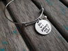 Quote Bracelet- "life is a journey not a race" with an accent bead of your choice