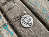 Inspiration Necklace- "you're the Mom everyone wishes they had" with an accent bead of your choice