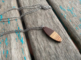 Wood and Brown Pendant Necklace