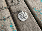 Quote Necklace- "Mom...you are doing an awesome job" with an accent bead of your choice