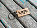 Quote Keychain- "The best sisters get promoted to Aunt" -Wood Keychain