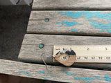 Open Abstract Go-Go Wood and Clear/Speckled White/Black Earrings