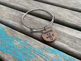 Pioneering Bracelet- "Pioneering is a work of (heart)" -Wood and Stainless Steel
