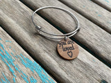 You Are Loved Bracelet- "you are loved" -Wood and Stainless Steel