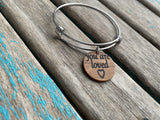 You Are Loved Bracelet- "you are loved" -Wood and Stainless Steel