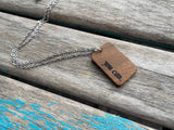 You Can Inspiration Necklace- "you can." -Wood Necklace