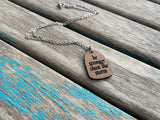 Strength Inspiration Necklace- "be stronger than the storm" -Wood Necklace
