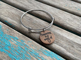 Pioneering Bracelet- "Pioneering is a work of (heart)" -Wood and Stainless Steel
