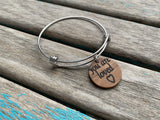 You Are Loved Bracelet- "you are loved" -Wood and Stainless Steel