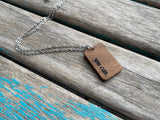 You Can Inspiration Necklace- "you can." -Wood Necklace