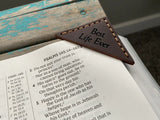Leather Corner Bookmark - "Best Life Ever"