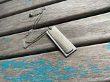 Metallic Leather and Metal Necklace