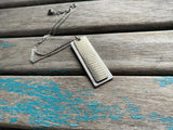 Metallic Leather and Metal Necklace