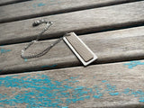 Tan Leather and Silver Pendant Necklace