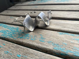 Abstract Wave Necklace with stainless steel chain