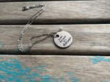 Love Quote -Necklace- "love knows no distance" with an accent bead of your choice