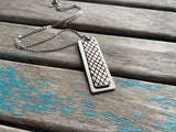Leather and Silver Necklace- Metal and Leather Necklace