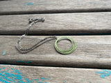 Green Circles Necklace- Lightweight Necklace