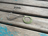 Green Circles Necklace- Lightweight Necklace