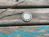 Inspirational Quote Necklace: "scenery is frozen music"
