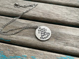 Inspirational Quote Necklace: "having a weird mom builds character"